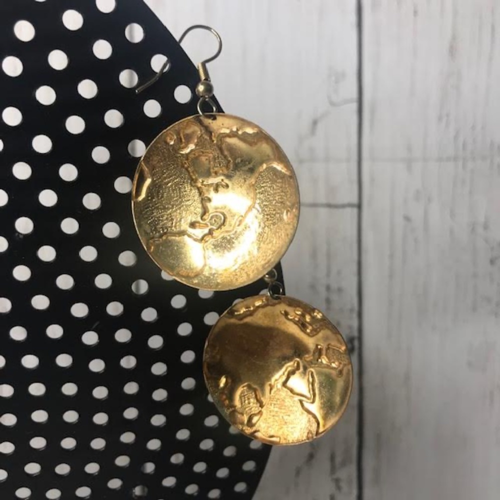 EARTH EARRINGS - Picture 2 of 3